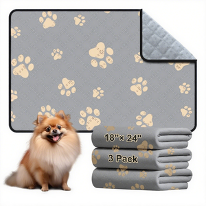 Hengshang Atacado Lavável Pet Fralda Pads Reutilizáveis Impermeável Training Mats Nighttime Pads para Cães Gatos - Product Image 1