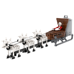 701 pièces MOC1564 Skeleton <span class=keywords><strong>Jack</strong></span>'s Christmas Sleigh Bricks Halloween Assemble Educational Collect Building Blocks for Kids Gift Toys - Product Image 1