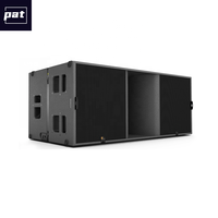 Pat KS28 Dual 18 pouces, subwoofer passif professionnel en contreplaqué de bouleau, néodyme, 4 ohms d'impédance, 2400W de puissance, étanche