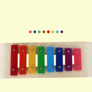 Glockenspiel en métal arc-en-ciel à 8 tons, Xylophone, Instrument de percussion Orff pour enfants, Jouet musical éducatif précoce pour enfants - Product Image 3
