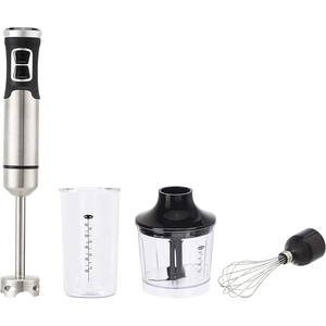 Ensemble de mixeur électrique multifonctionnel 5-en-1 avec bol mélangeur, crochet pétrisseur, sans fil, haute vitesse, 1000W, moulin en acier inoxydable - Product Image 1