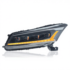 ชุดไฟหน้ารถยนต์ดัดแปลง 12V พร้อมเลนส์ LED ไฟวิ่งกลางวันและไฟเลี้ยว สำหรับรถยนต์ฮอนด้าแอคคอร์ด รุ่นที่ 8 ปี 08-13 - Product Image 2