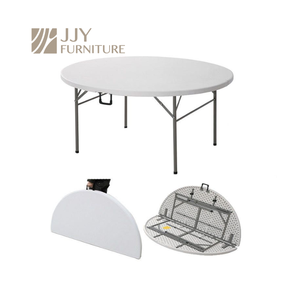 JJY-ZDZ-G004 Elegante Mesa Redonda Plegable de Plástico para Banquetes y Eventos - Nueva Llegada - Product Image 1