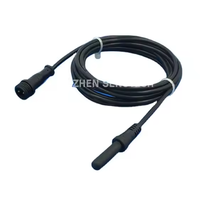 Tabung plastik aviasi Plug DS18B20 Digital Sensor suhu Probe dengan konektor