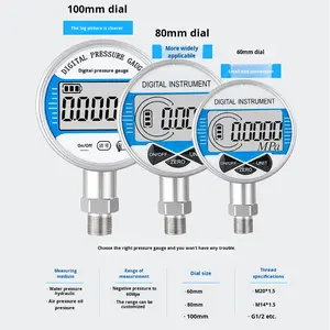 Manómetro Digital de Acero Inoxidable de Alta Precisión, Medición de Presión Absoluta de Vacío, Compatible con Gas Argón, RS485 - Product Image 4