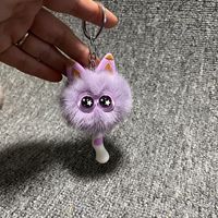 Mini porte-clés peluche chat, jouet en peluche, pendentif sac à dos, décoration, poupée en peluche Kawaii, porte-clés pompon, breloque de sac, bijou