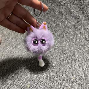 <span class=keywords><strong>Mini</strong></span> chat en peluche peluche jouets porte-clés sac à dos pendentif décor Kawaii peluche poupée Pom Pom porte-clés sac breloque <span class=keywords><strong>bijoux</strong></span> - Product Image 6