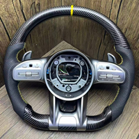 Volant en cuir personnalisé pour Mercedes Benz C257 W205 W206 W223 W222 W214 Cls Gle Glc 43 E63 E53 C63 AMG, accessoires de voiture