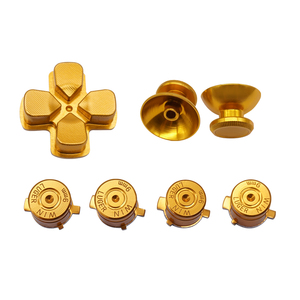 <strong>For</strong> <strong>ps4</strong> Game Accessories Metal Dpad ABXY <strong>Buttons</strong> Golden <strong>for</strong> <strong>PS4</strong> <strong>Controller</strong> Replacement Analog Stick Joystick Metal ABXY <strong>Buttons</strong> - Product Image 2