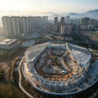 Estructura de Acero Prefabricada Personalizada de Fábrica, Recinto Deportivo Comercial, Arena Interior Duradera para Centros de Ocio y Fitness