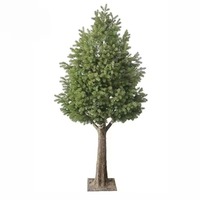 NINI Sapin de Noël en plastique personnalisé, grand format, décoratif, moderne, fait main, 3m, aiguilles de cèdre, écologique, pour mariage et remise de diplôme