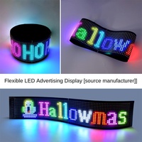 Panneau d'affichage à LED flexible et étanche 19*90cm Devil Eyes Car Truck Window Display Board Outdoor Advertising