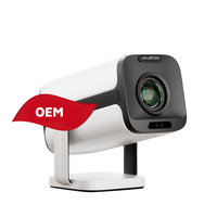 VEVSHAO 2024 1080P 600 Ansi C30 Mini projecteur LCD portable, mise au point automatique, haut-parleurs intégrés, lampe LED, Android 12.0, 50 000 heures