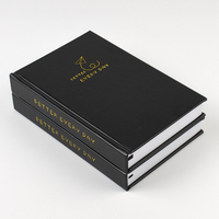 Carnet de notes personnalisé à couverture rigide avec bords pulvérisés et logo pour cadeau d'entreprise et publication haut de gamme
