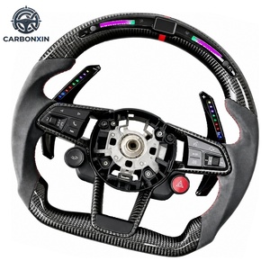 Volante de Cuero y Fibra de Carbono para Volkswagen VW Golf 5 6 7 R MK6 MK7 MK8 Jetta Passat B8 Polo Tiguan GTI - Product Image 5