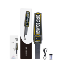 Détecteur de métaux portatif de scanner de baguette de sécurité de corps complet pratique pour la sécurité et la protection