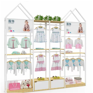 Legno bambino abbigliamento Rack appendiabiti per <span class=keywords><strong>negozio</strong></span> abbigliamento per bambini espositore Stand - Product Image 1