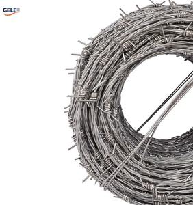 Hot Dipped Galvanized PVC Coated Anti-corrosion Barbed <b>Wire</b> Coil <b>Iron</b> <b>Wire</b> Farm Export Use Fence Security Best Price Per Roll - Product Image 1