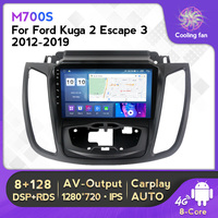 Lecteur DVD de voiture Mekede MS 8 cœurs 8+128 Go avec écran IPS, affichage monté sur véhicule pour Ford Kuga 2 Escape 3 2012 2019