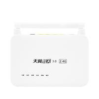 Harga terbaik digunakan asli gaya baru pon GPON ONU 1GE + 3FE + 1POT + 1USB + WIFI FTTH hshs8545m5
