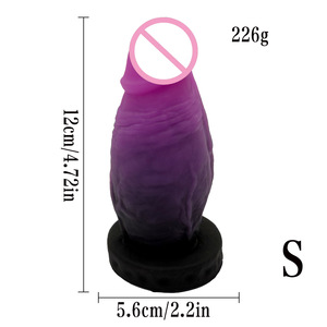Dildo Negro Grueso de 3'' de Grosor, Dildo Anal Extra Ancho Realista de Silicona con Succión, Pene Flexible con Sensación Real para Mujeres, Lesbianas y Gays - Product Image 2