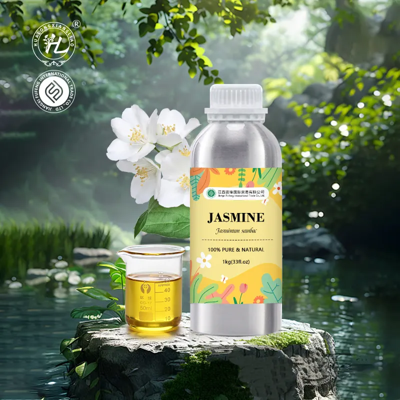 유기농 재스민 앱솔루트 에센셜 오일 | 아라비안 재스민 오일-100% 순수 천연 재스민 삼박 꽃 추출물 | 벌크 1kg