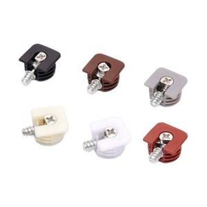 <b>Plastic</b> Three In One Shelf Support <b>Bracket</b> For Cabinet Furniture Easy Installation Light Brown Gray White Black Reddish Brown - Product Image 3