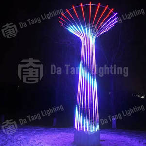 Torre de luces LED 3D para exteriores, decorativas para Navidad, parques, paisajes e iluminación de festivales - Product Image 4