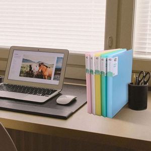 2 Pack A4 Plastic Sleeves 60 Pocket Bound Presentation Binder Presentation Book Art Portfolio <b>Folder</b> Sheet Protector <b>Display</b> Boo - Product Image 4
