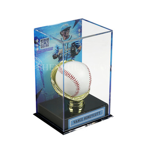 Acrílico alto deporte oro guante béisbol caja personalizada Lucite campeones sublimada vitrina con imagen - Product Image 5