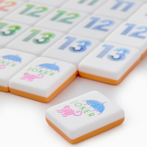 Wholesale Custom Cute Modern Style American Acrylic Mahjong Tiles for Game Entertainment <b>Table</b> Game - Product Image 5