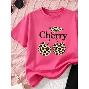 Fashion Casual Suit Outside <strong>Cute</strong> Cherry Print Children's Summer <strong>Clothes</strong> - Product Image 2