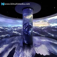 Projection immersive Salle de méditation virtuelle Boîte de projection apaisante à 360 degrés 3D Plage Nature Projecteur immersif Écrans muraux
