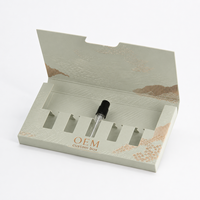 Boîte cadeau de luxe en carton recyclable de 2 mm avec fentes, logo gaufré, pelliculage mat/brillant, personnalisable pour parfum et cils