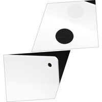 Support mural multifonctionnel en acrylique Étagère flottante transparente pour chambre à coucher, salon, haut-parleurs, porte-objets, blanc