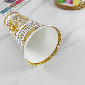 Jarrón de Cerámica de Boca Ancha, Creativo, Amarillo, Esmaltado, para Arreglos Florales - Product Image 3