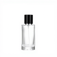 Flacon de parfum luxueux en verre incurvé de 50 ml avec compte-gouttes, personnalisable, portable, carré, rechargeable, emballage diffuseur, impression sur écran