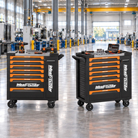Chariot à outils à sept tiroirs latéraux, robuste, en fer, capacité de charge industrielle personnalisée, OEM ODM, chariot roulant pour garage et atelier