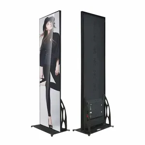 Supermarket Advertising Poster Media Player 55 inch Indoor Poster LED Display Indoor Poster LED Screen