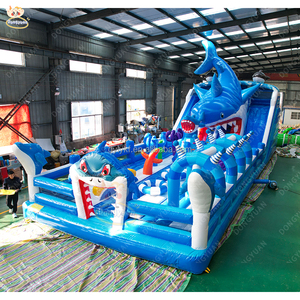 Надувной батутный комплекс Joyful <span class=keywords><strong>Castle</strong></span>: роскошный большой батут-горка для детей и взрослых - Product Image 4