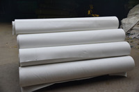 Rouleau de toile en polyester industrielle blanche, matériau imperméable robuste pour bâche de camion, usage maritime, acheteur en gros