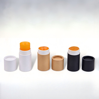 Tube en papier cylindrique pour rouge à lèvres, baume à lèvres, déodorant solide, emballage biodégradable, 5g, 12g, 17g, 35g, 50g, 61g, 75g