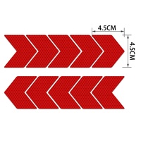 Autocollants réfléchissants pour avertissement automobile, guide de couleur en treillis, matériau réfléchissant imperméable pour camion