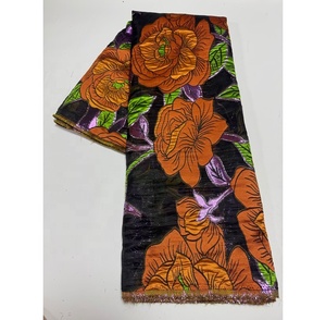 Gran Oferta: Última Colección al Por Mayor de Tela de Organza Bordada con Brocado Jacquard y Encaje para Fiestas de Mujeres Nigerianas (por Yardas) - Product Image 5