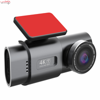Caméra de tableau de bord MINI pour voiture, double caméra 4K Wifi GPS, double objectif avant et arrière, caméra de tableau de bord 4K, boîte noire pour voiture, dashcam 4K