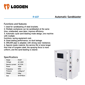 Attrezzatura per Laboratorio Dentistico, Macchina per Sabbiatura con Sabbia Abrasiva, Sabbiatrice Automatica - Product Image 2