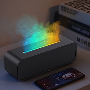 2024 New Music Pulsating Flame Aromatherapy Machine <b>Humidifier</b> Home Atmosphere Room Remote Control Desktop Spray <b>Humidifier</b> - Product Image 2