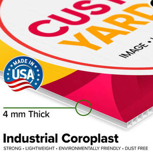 لافتة حديقة مخصصة على شكل حرف H مزدوجة الجوانب مقاس 18×24 بوصة، زينة للحدائق ولافتات للأعمال التجارية - Product Image 3