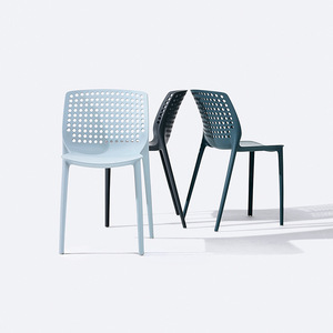 Silla de Diseño Leshi Leshi Yongyao, Silla de Descanso, Silla para Computadora, Respaldo de Plástico con Perforaciones - Product Image 4