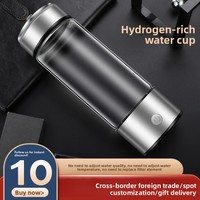 Gobelet à eau enrichi en hydrogène, directement de l'usine, fonction de séparation hydrogène-oxygène, verre borosilicate, capacité de 450 ml, promotions de vente